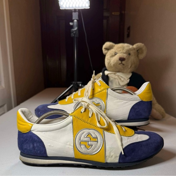 Gucci Other - Gucci Interlocking G Logo Leather Sneakers White Sneakers Shoes Sz 11.5 No box